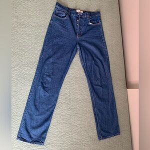 Reformation Cynthia High Rise Straight Long Jeans